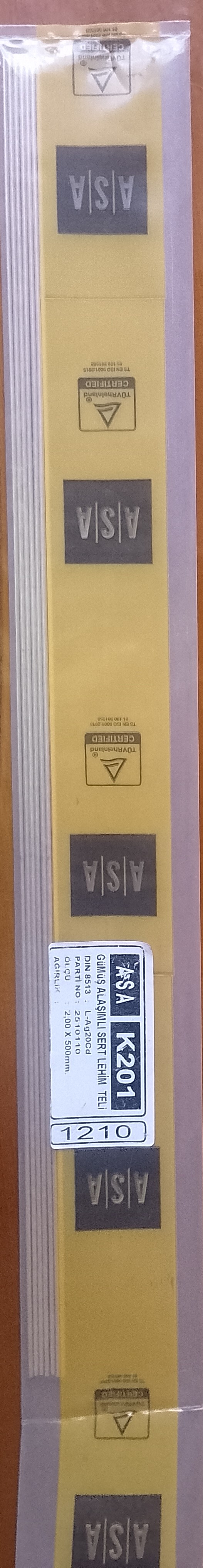 سیم جوش نقره ترکیه،  20% قطر 2 م م