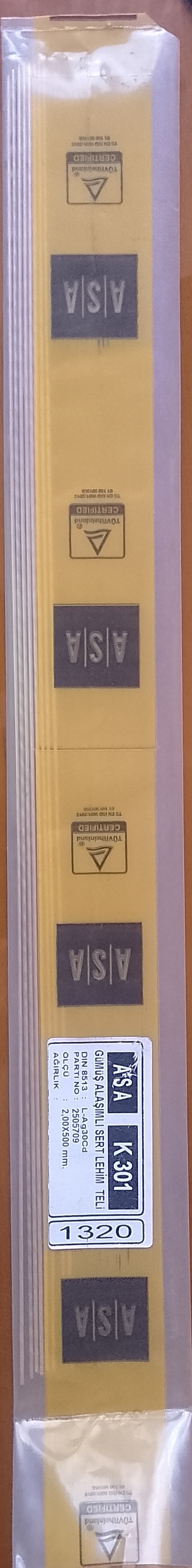 سیم جوش نقره ترکیه، 30% قطر 500 * 2 م م