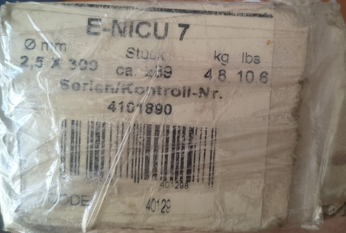الکترود جوش مونل E ni cu - 7 قطر 300 * 2.5 م م ناک ولد بلژیک