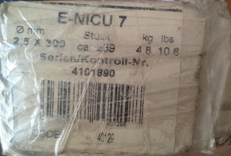 الکترود جوش مونل E ni cu - 7 قطر 300 * 2.5 م م ناک ولد بلژیک